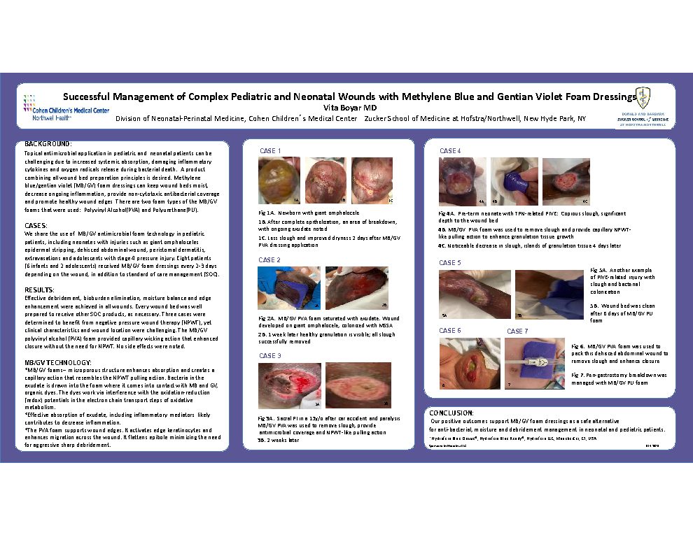 Cover preview for Successful Management of Complex Pediatric and Neonatal Wounds with Methylene Blue and Gentian Violet Foam Dressings